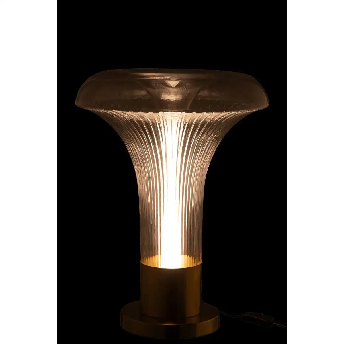 J -Line Tischlampe - Metall/Glas - Gold/Transparent - LED -Leuchten