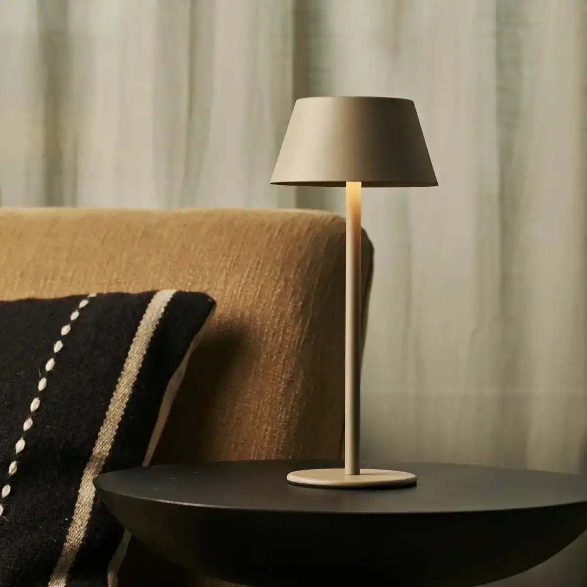 Milou Koala Brown - Tischlampe ohne Kabel l moderne, Design- und 3 Lichtmodi