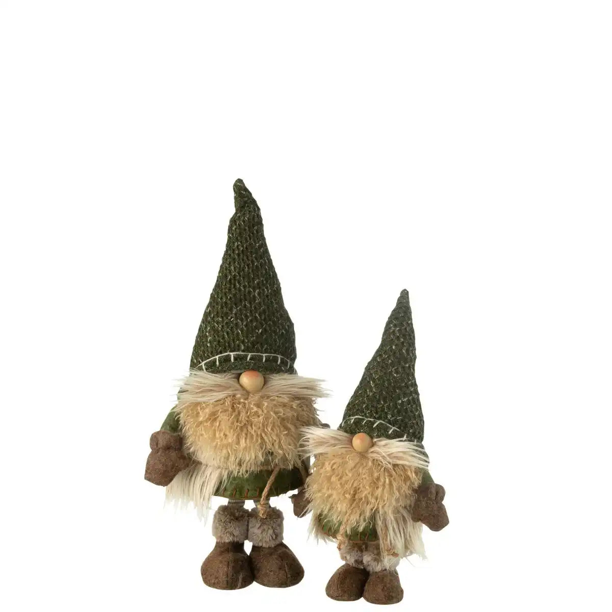 J-Line Gnome Gestricktes Textilgrün Groß