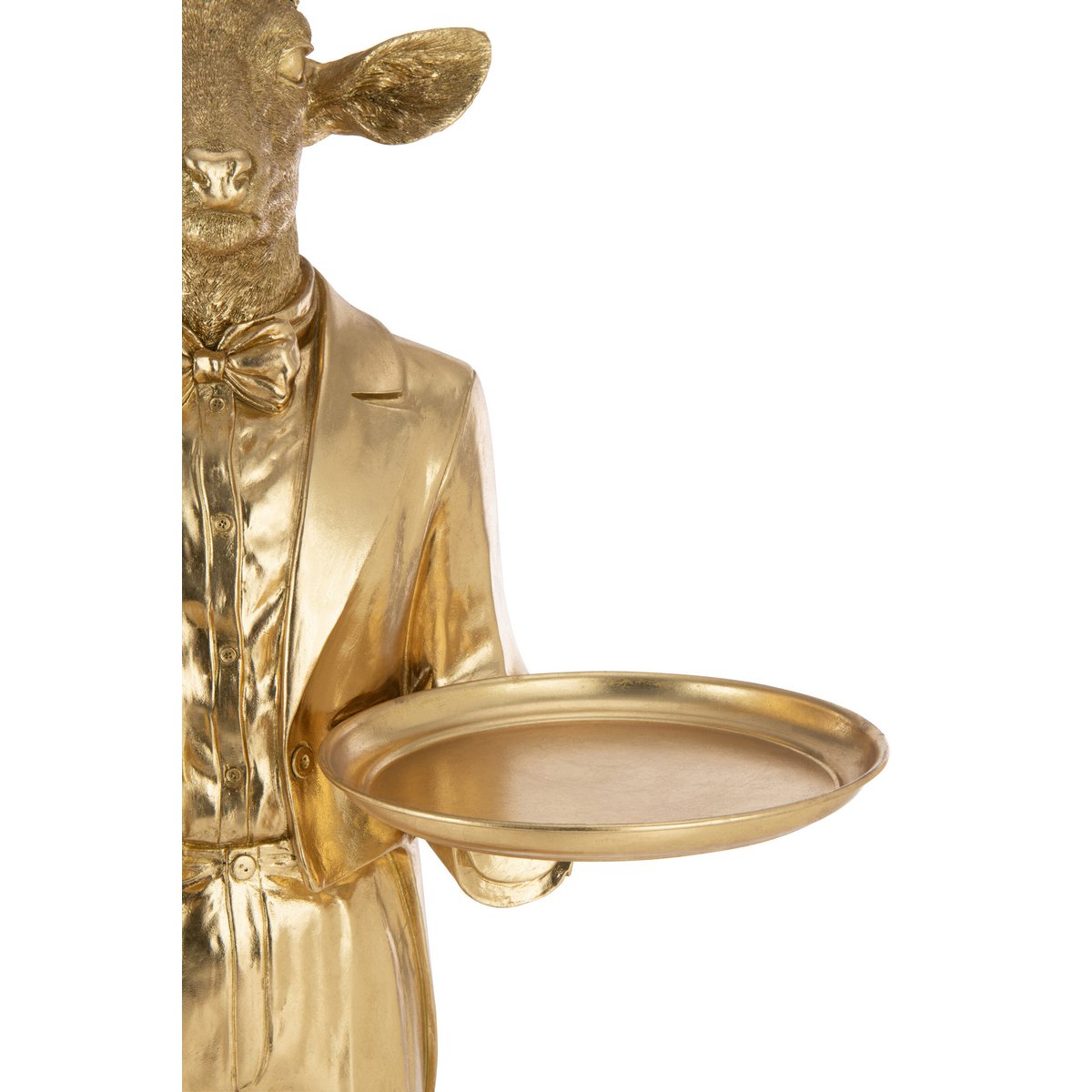 J -Line Decoration Hert Oberplateau - Polyresin - Gold