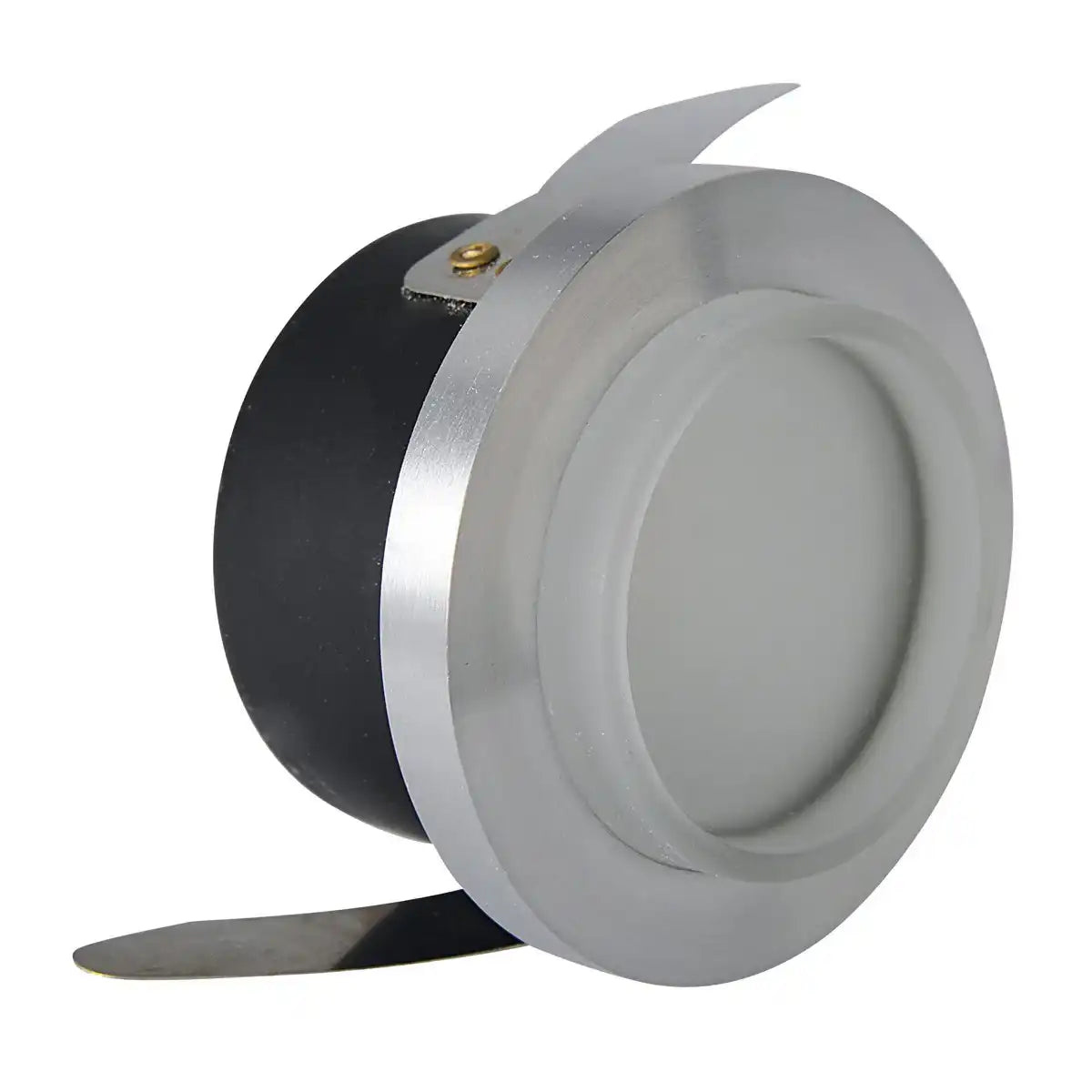 LED Einbauspot "COMMO" Ø 8,5 cm, 6,5 cm tief, aus Metall und mattem Acryl, 6 Watt, warmweiß