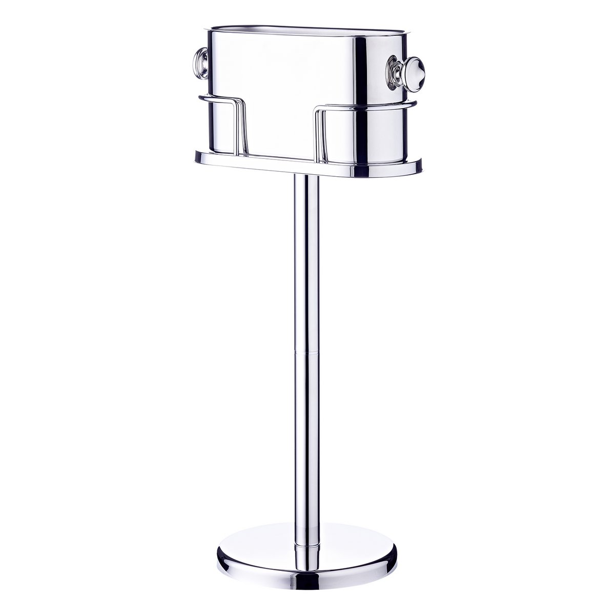 Weinkühler Leo (Höhe 79 cm) auf Ständer, Edelstahl hochglanzpoliert