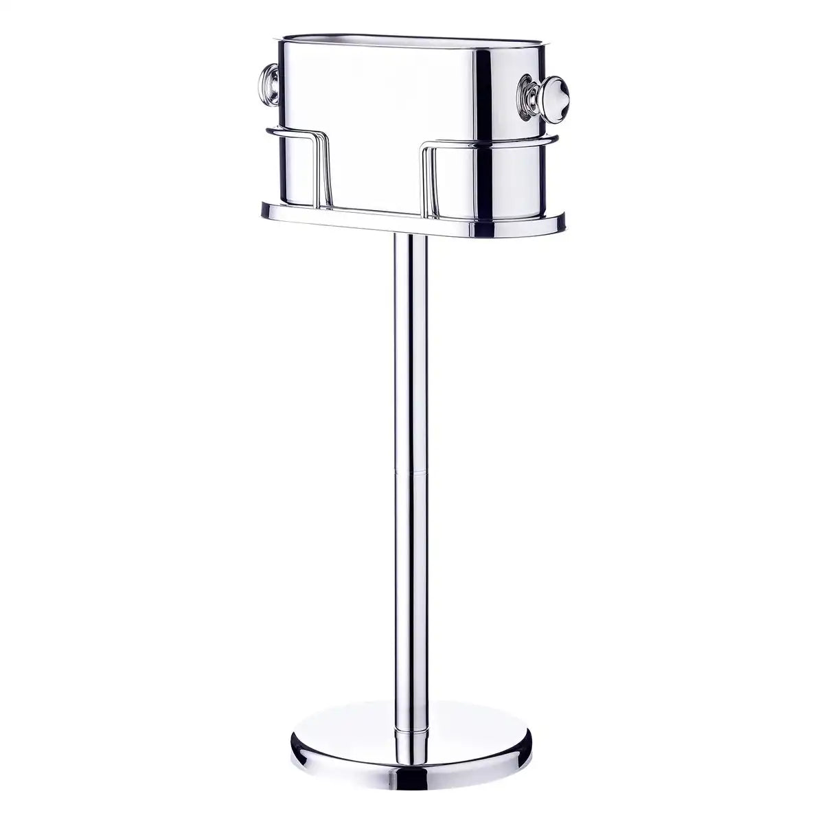 Weinkühler Leo (Höhe 79 cm) auf Ständer, Edelstahl hochglanzpoliert