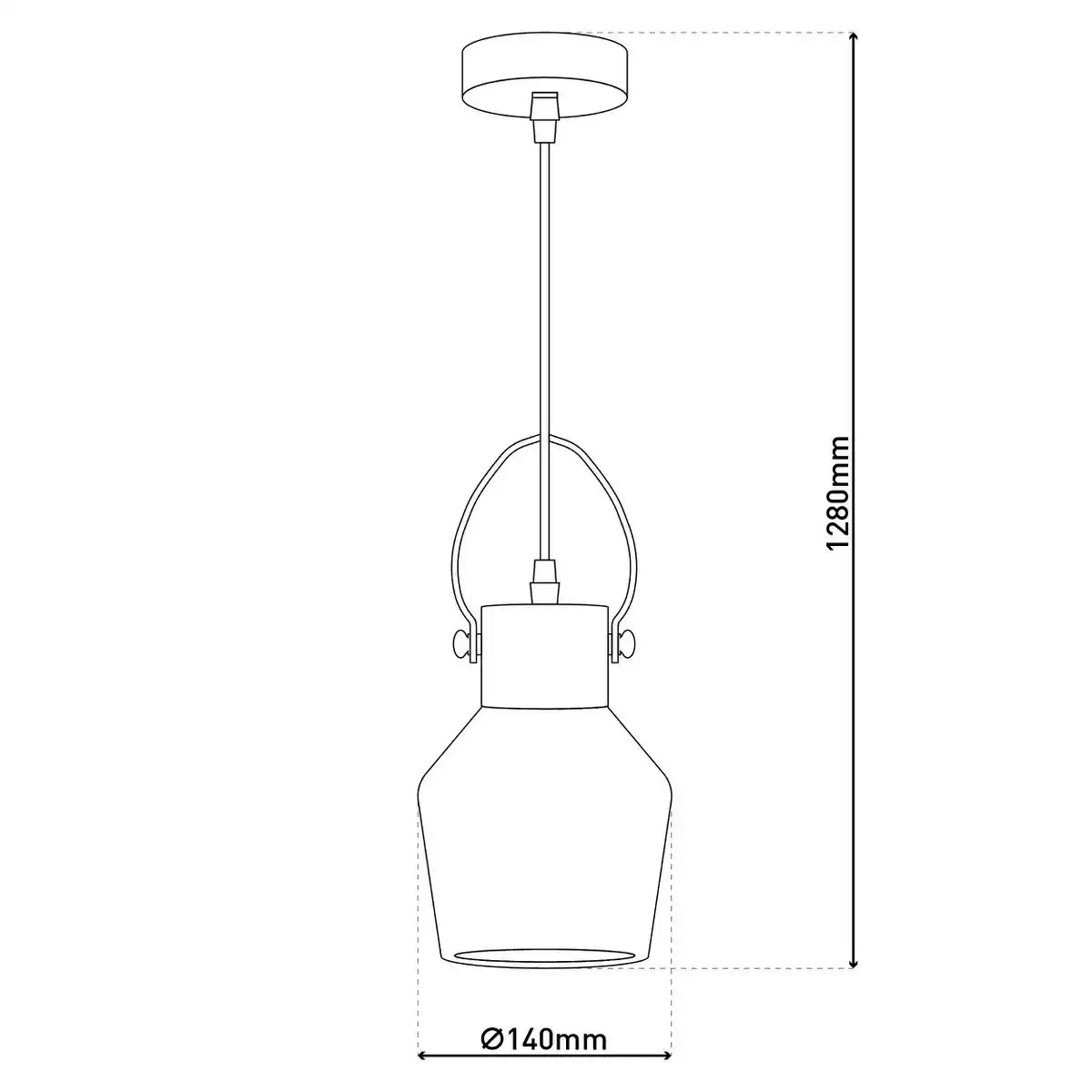 Glas Pendelleuchte "ALEX"