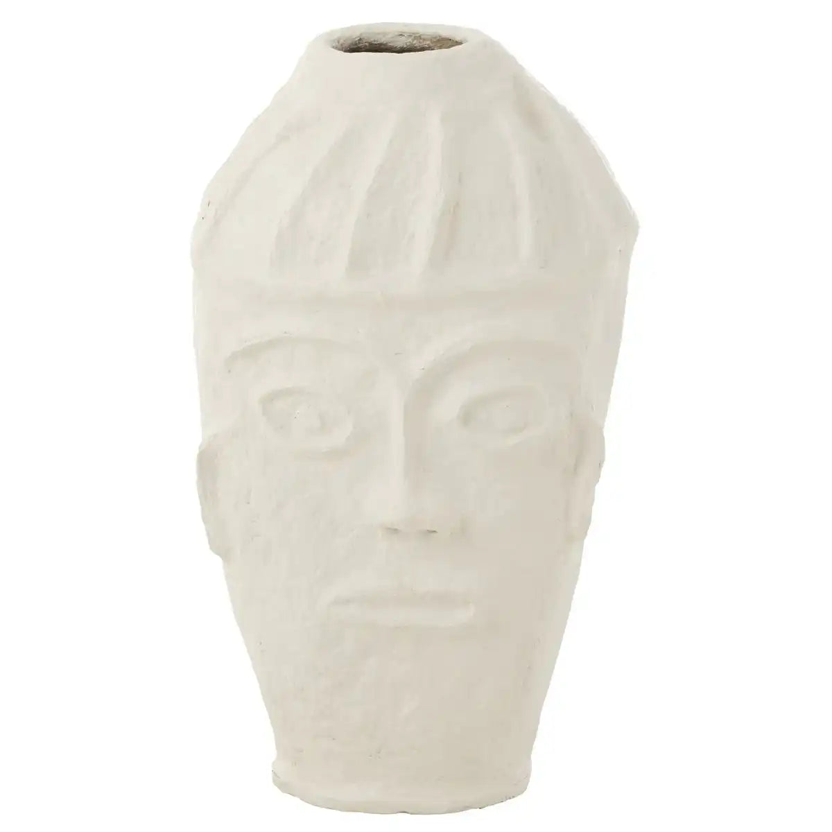 J -Line Flowerpot Face - Papiermache - Weiß - 95 cm hoch