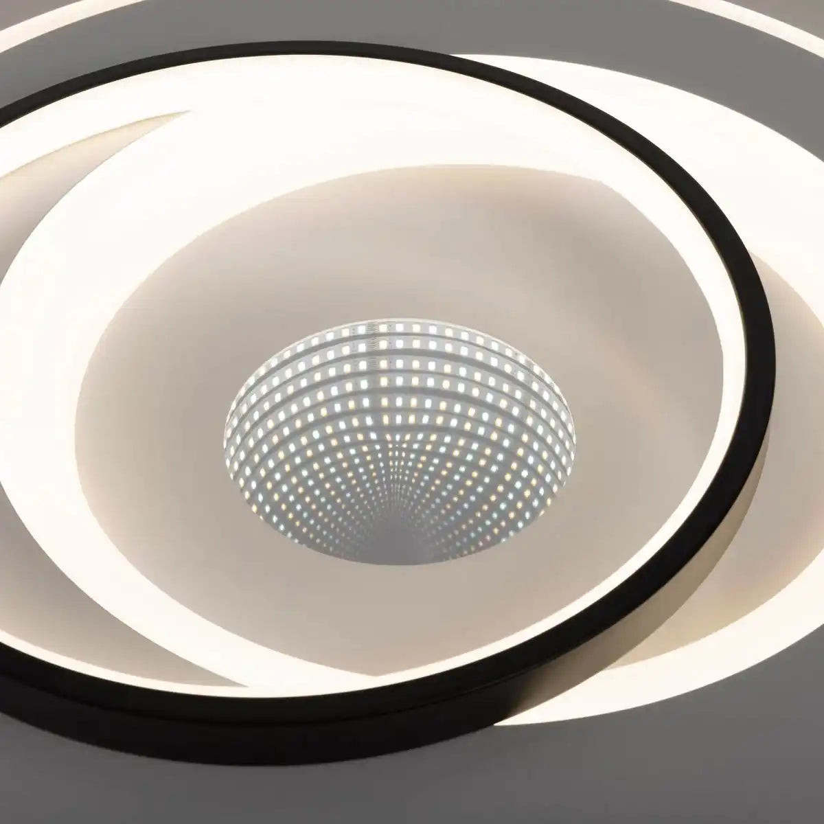 LED Deckenleuchte 3D-Effekt "MALEA" Ø 49 cm, mit vielen Funktionen, Fernbedienung inklusive
