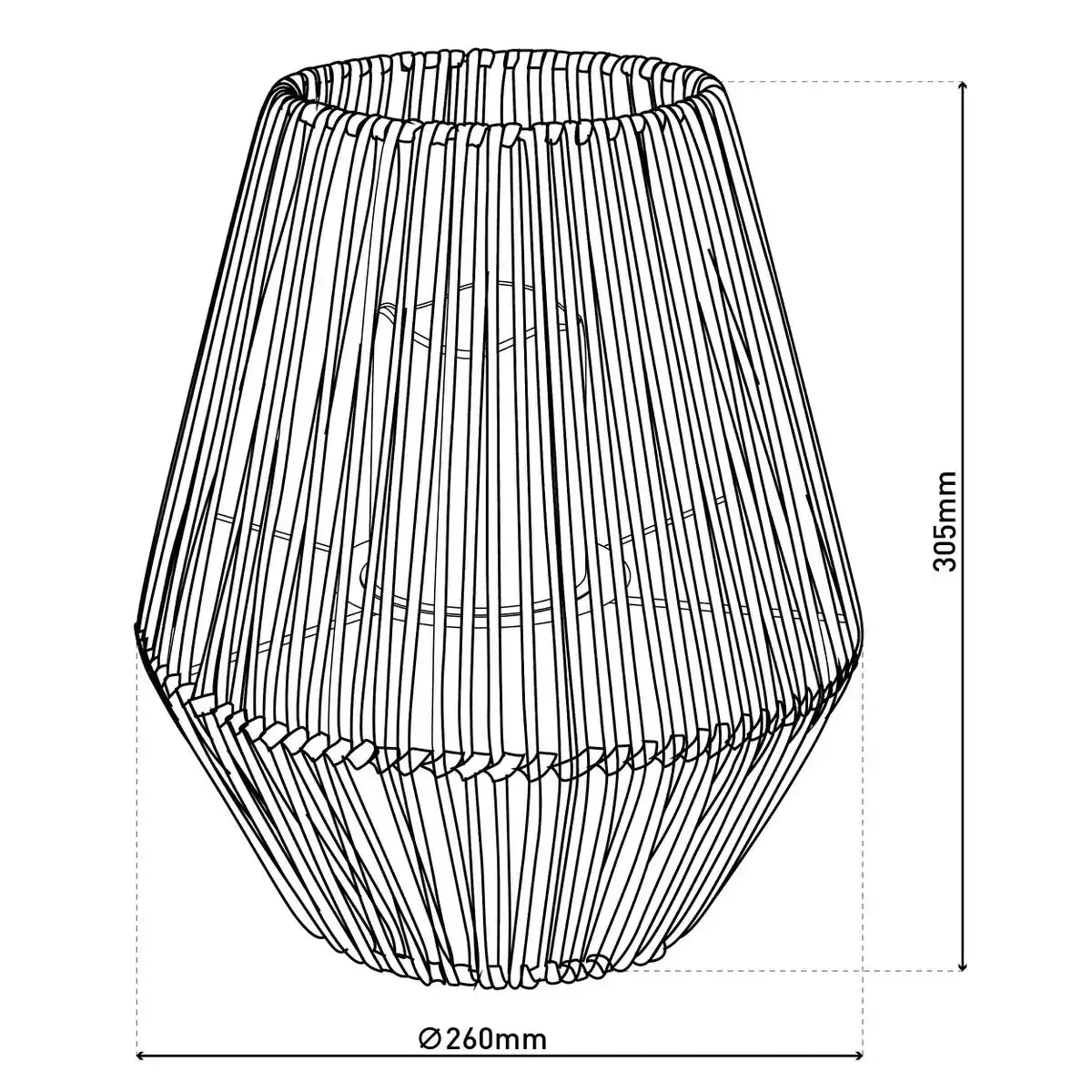 LED Solarleuchte "PLASTO" Ø 26 cm Außendeko aus braunem Metall und Kunststoff