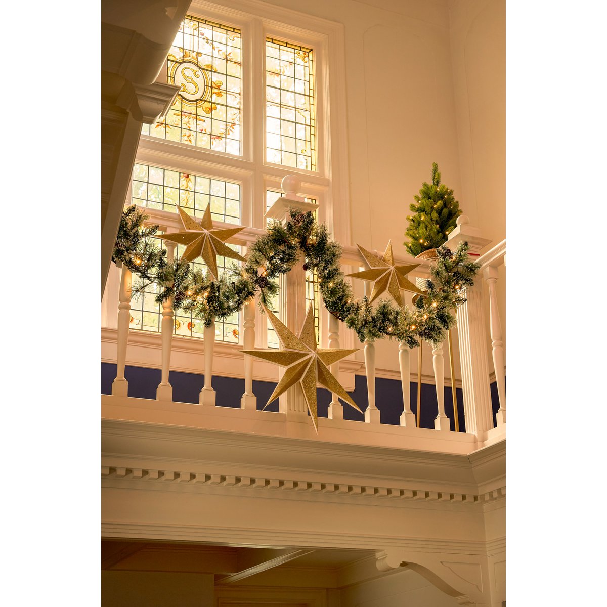 Vandans Girlande mit LED-Beleuchtung – L270 cm – Grün gefrostet