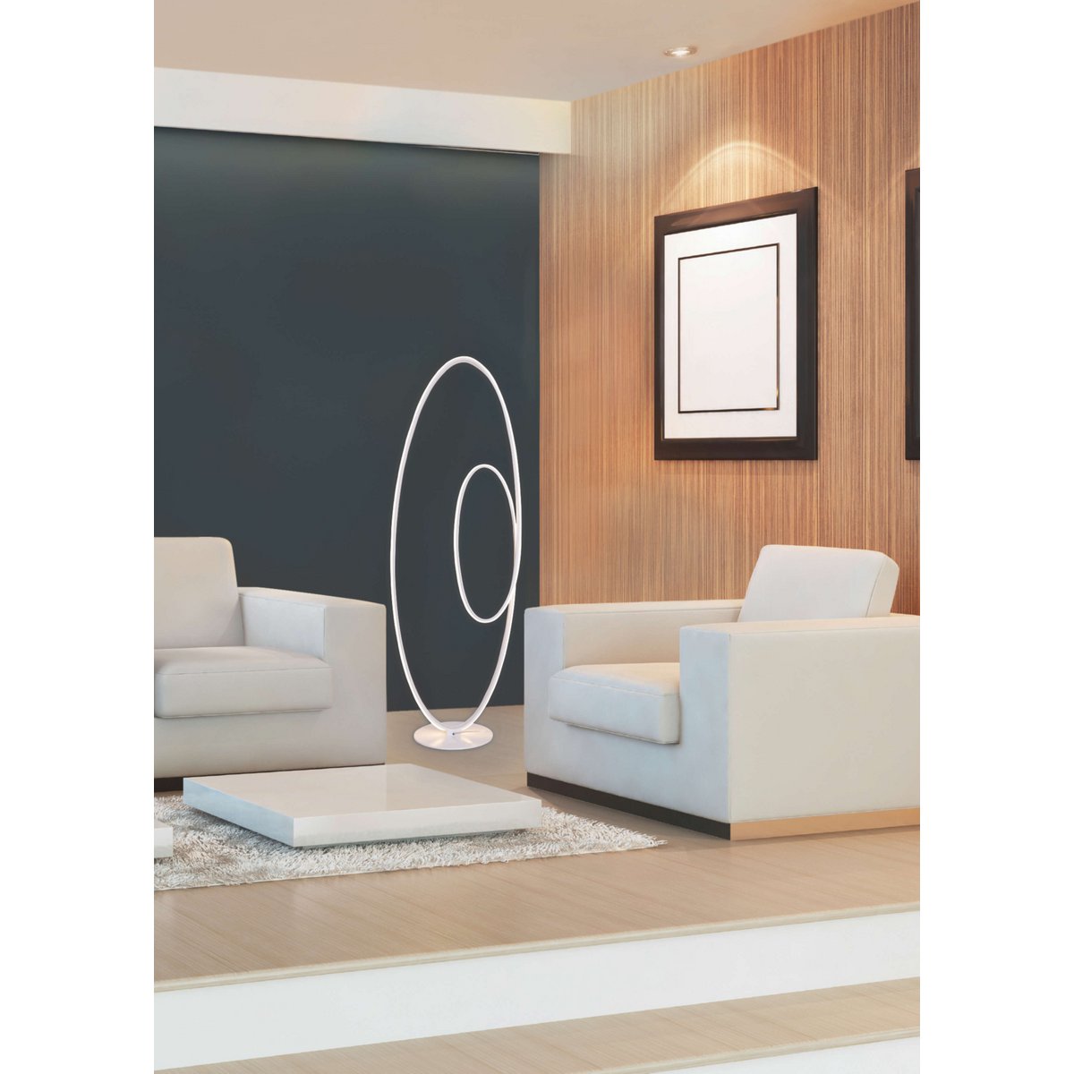 LED Stehleuchte h: 120cm weiß "ODRIVE"