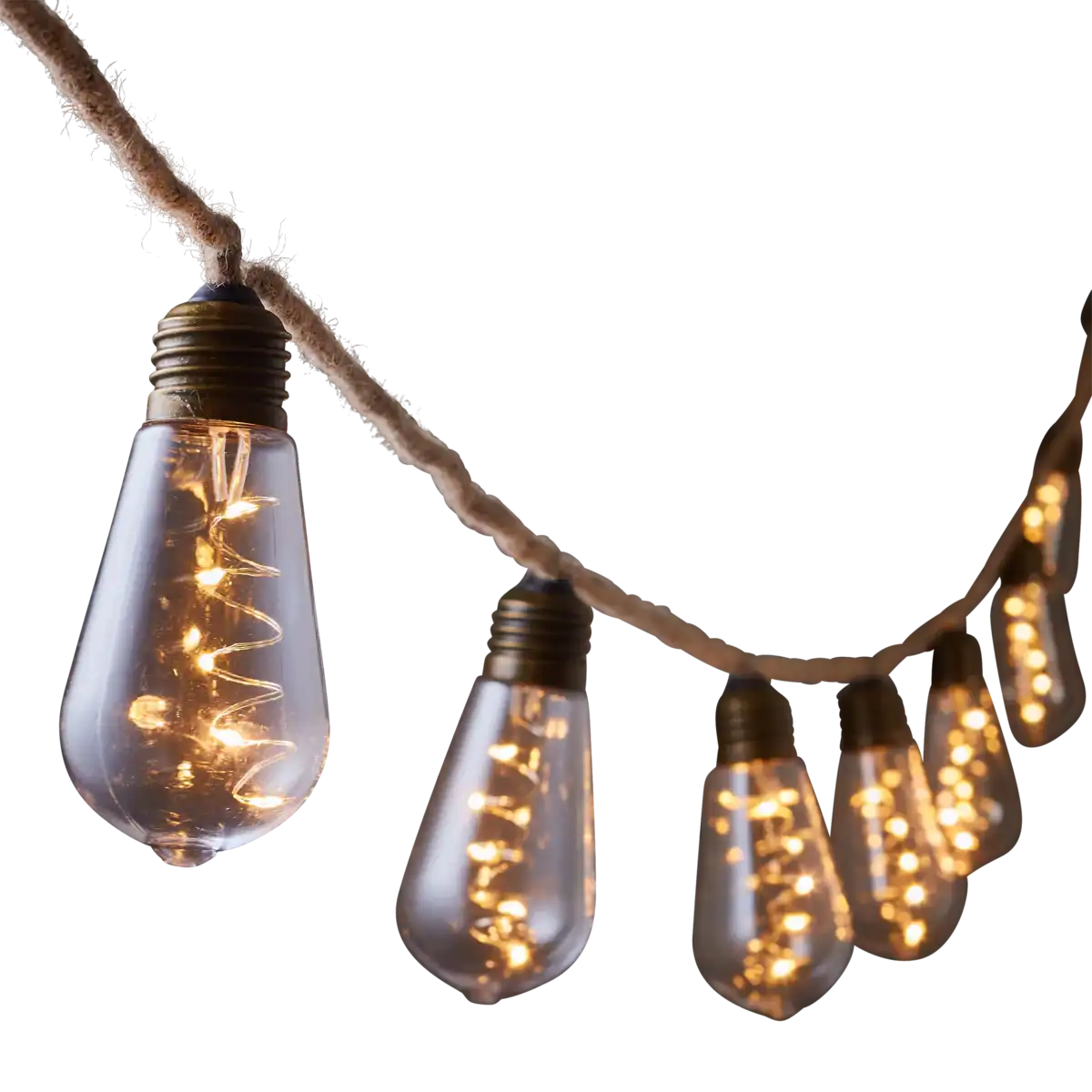 Party-Lichterkette am Seil – L315 cm – Warmweiß