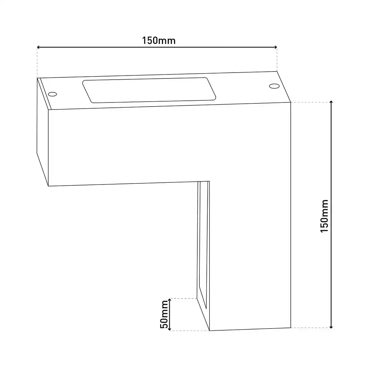 LED Außen Wandleuchten "ANGUS" aus Metall und Kunststoff in Anthrazit, mit integrierter LED