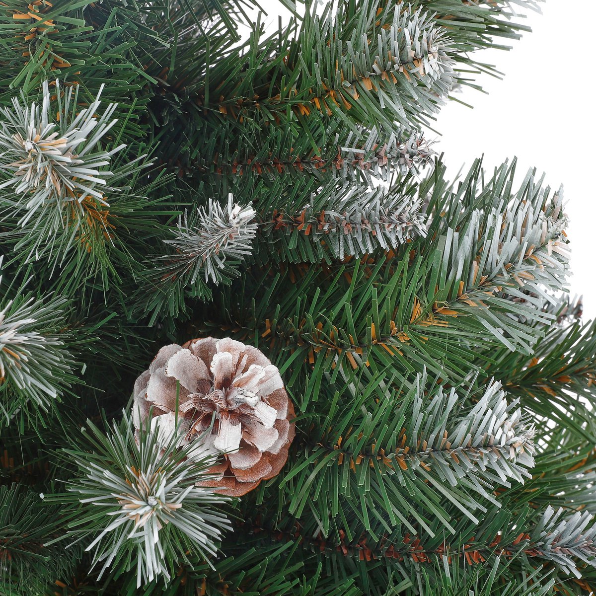 Kaiserin kunstkerstboom in Jute - H90 x Ø71 cm - Frosted Green
