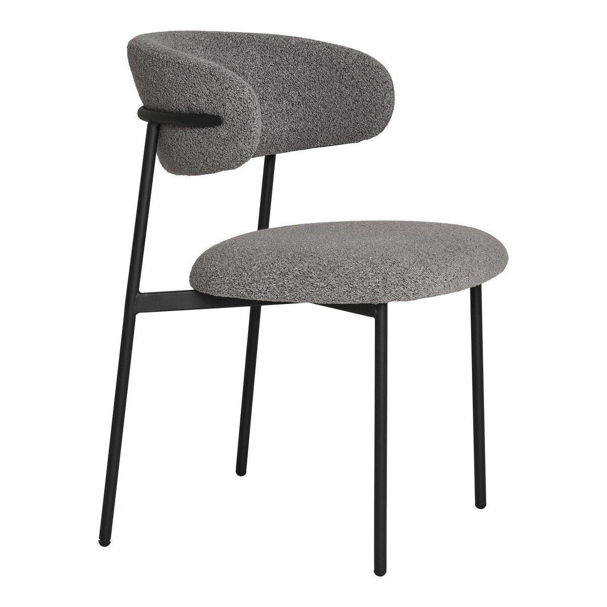 Mira Esszimmerstuhl – Hellgrau, 59 x 55 x 79,5 cm – 2er-Set