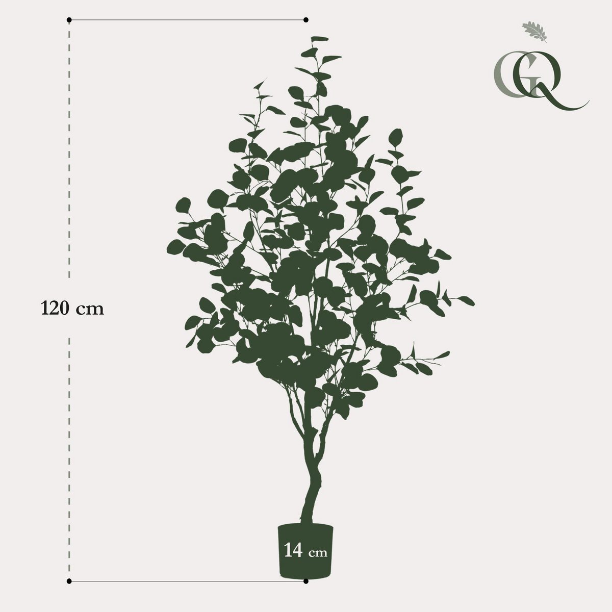 Künstliche Pflanze - Eukalyptus - Blue Gum Tree - 120 cm