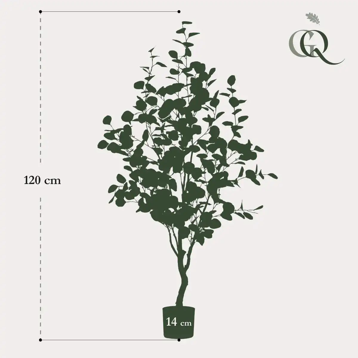 Künstliche Pflanze - Eukalyptus - Blue Gum Tree - 120 cm