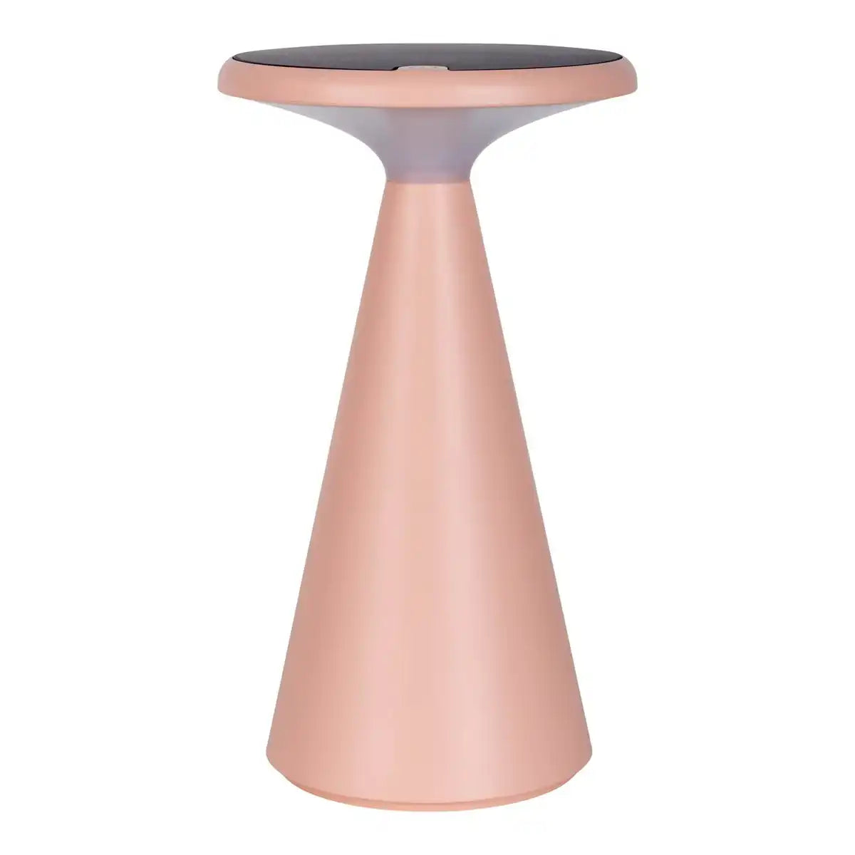 Solar-Akku-Tischleuchte "Palu" für Außen und Innen, aus Kunststoff in Rosa , 20 cm hoch
