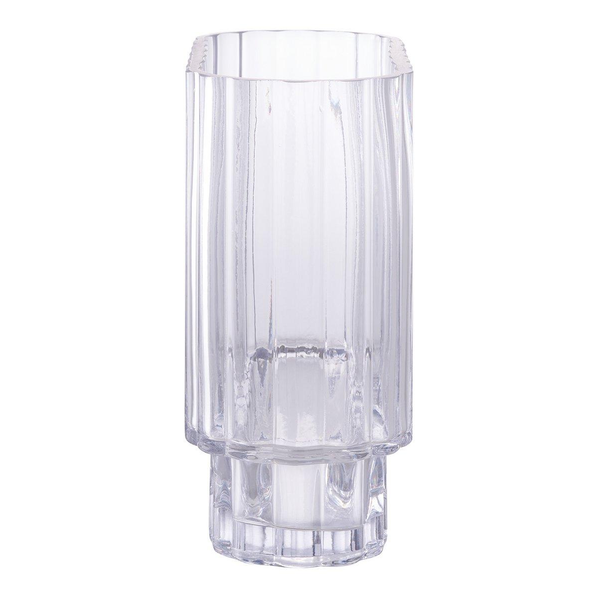 Vase - klares Glas, 20x9x19,5 cm