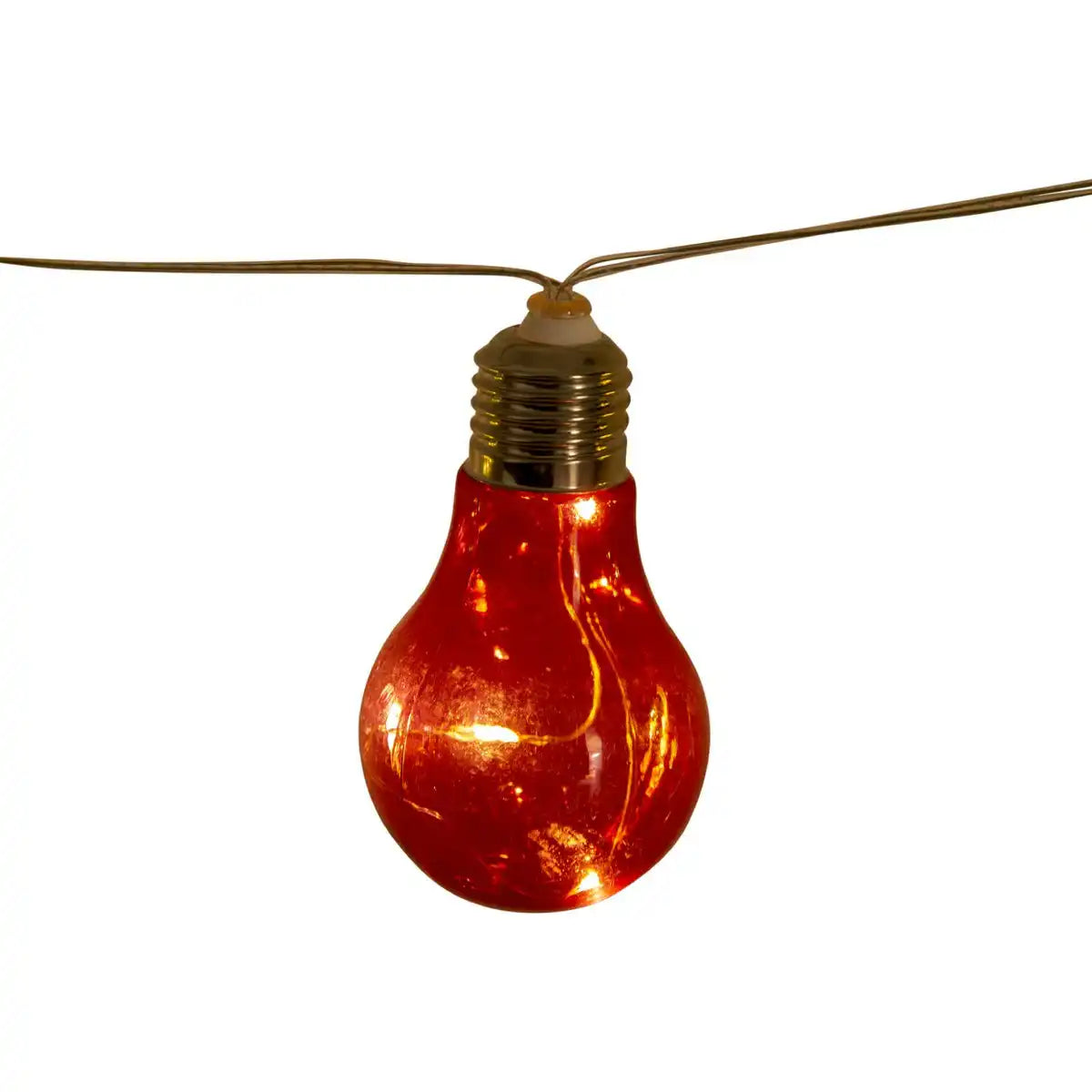 10er-LED Solar-Außen-Lichterkette bunt