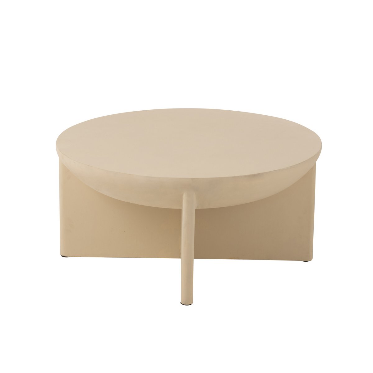 J-Line Couchtisch Halfy Mangoholz Weiß