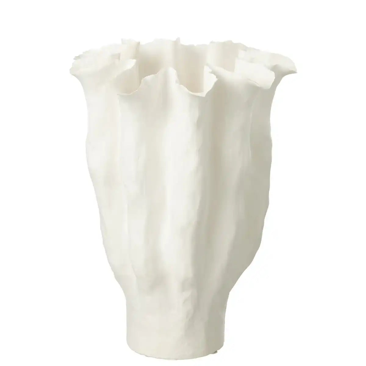 J -Line Vase Calyx - Keramik - Weiß - groß - 42 cm hoch