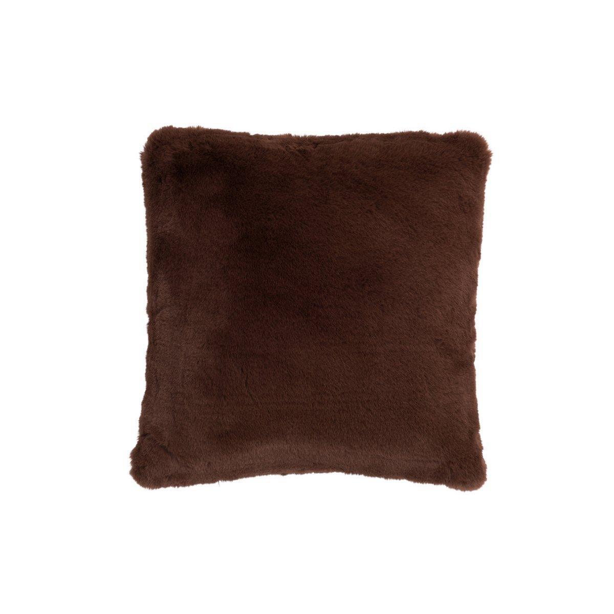 J-Line Cutie Dekokissen – Polyester – 45x45 cm – Braun