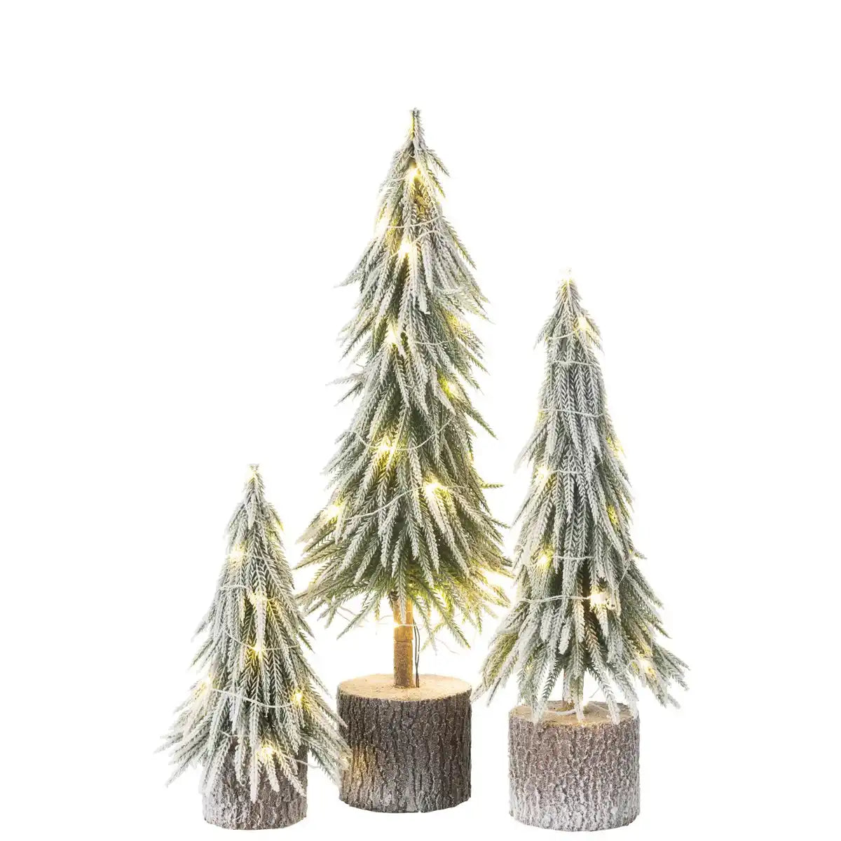 J-Line Weihnachtsbaum A+Led Kunststoff Schneegrün Groß