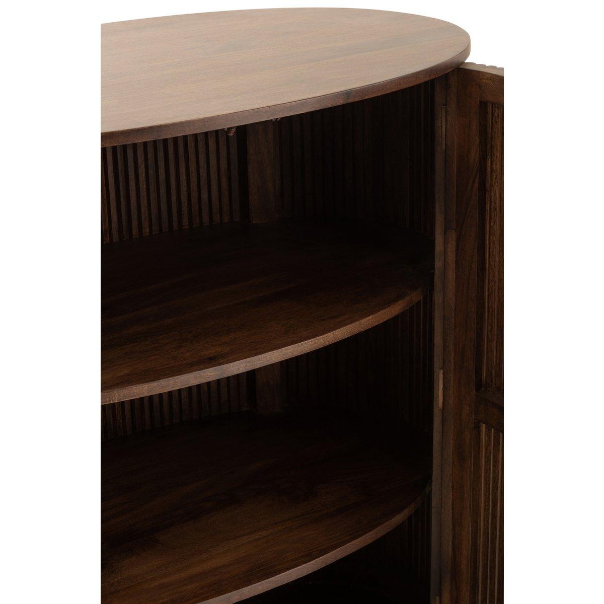 J-Line Schrank Reyi Mangoholz Dunkelbraun