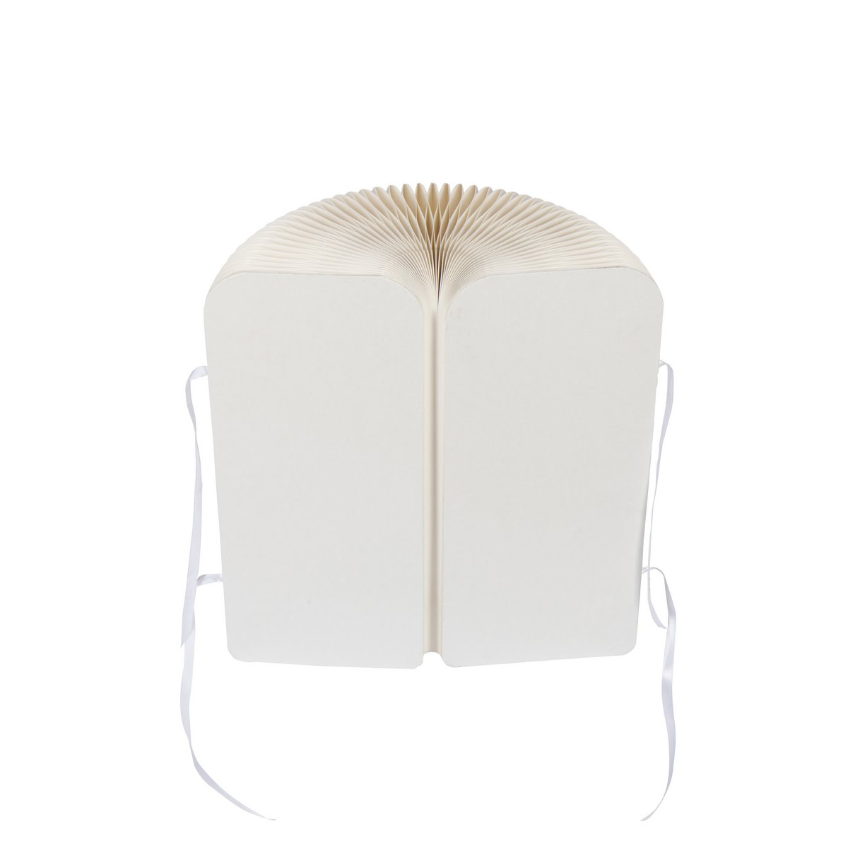 J-Line Pouf Fold Papier gebrochen weiß gebrochen