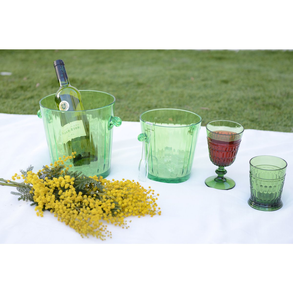 Eimer A Champagner vert 20.3x20.3x21.2 cm