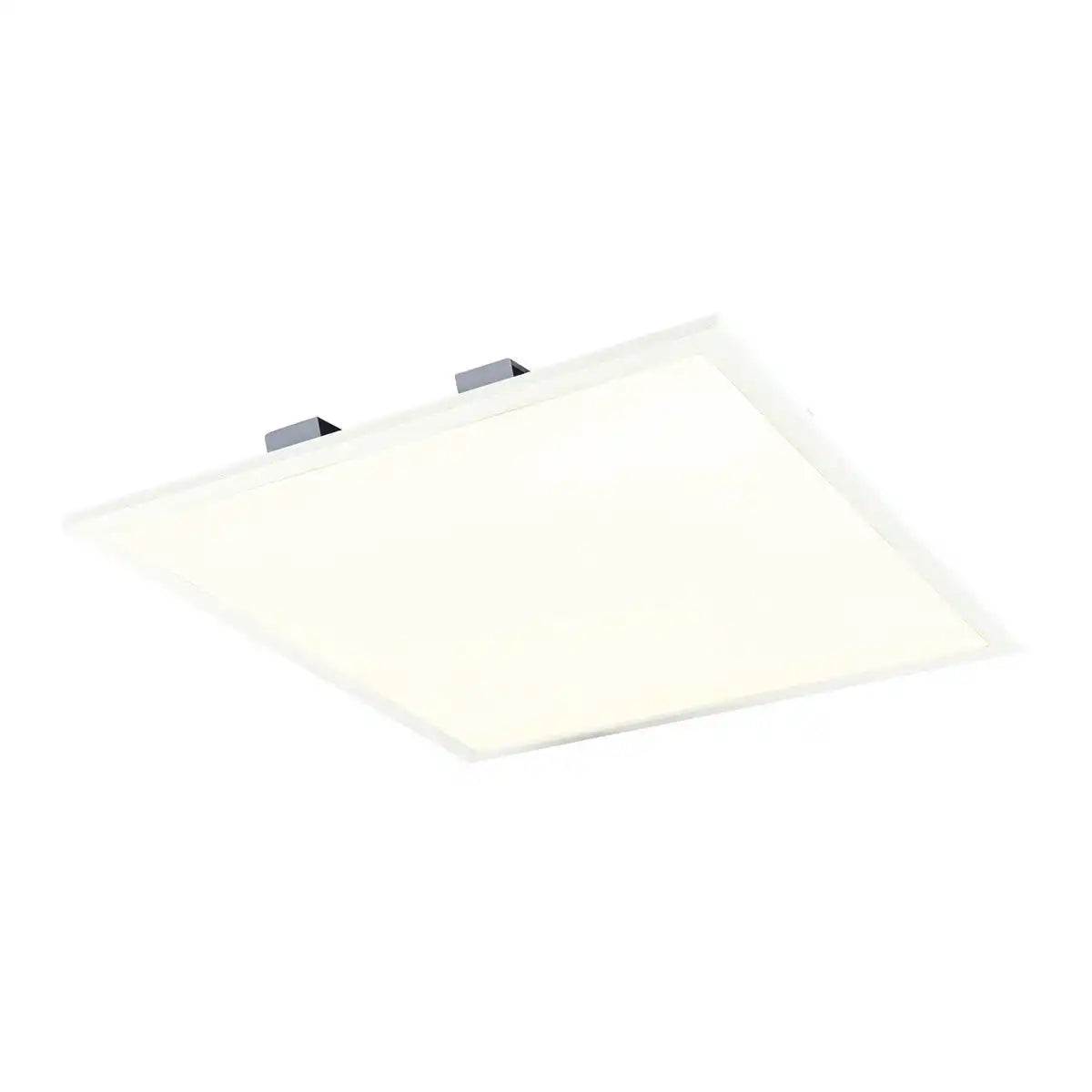 LED Aufbaupanel MONDERA, Aufbauleuchte aus Metall und Kunststoff in Weiß mit fest verbauten LEDs, 29,5 x 29,5 cm groß für Innenräume