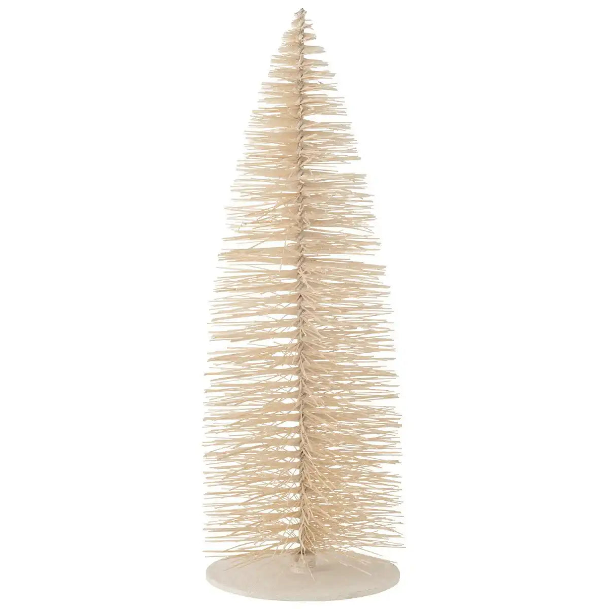 J -Line Dekoration Weihnachtsbaum Glitzer - Holz - Weiß - extra groß