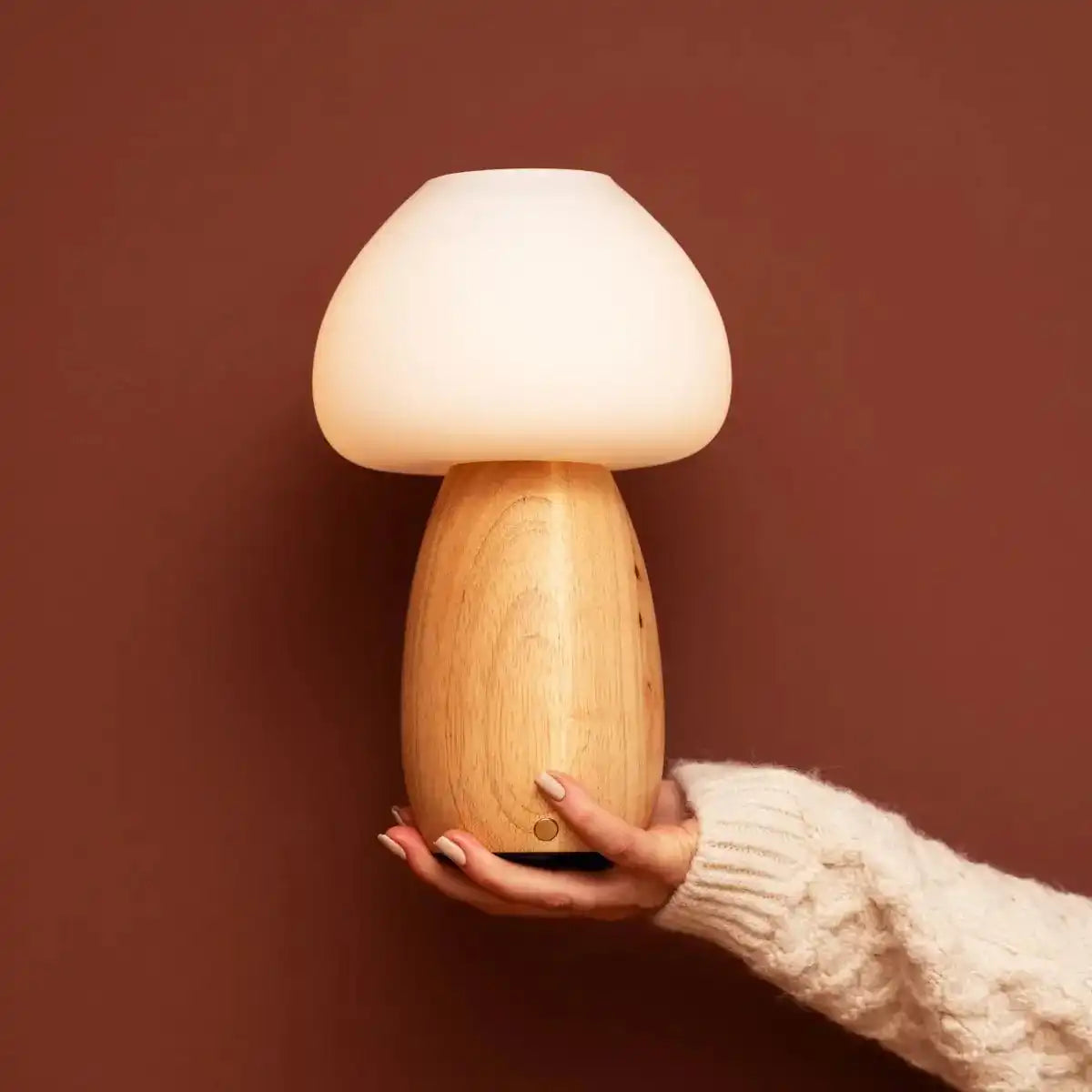 Bärenhellbraun stilvolle wiederaufladbare Lampe-schnurlos, dimmbar, umweltfreundliches Design