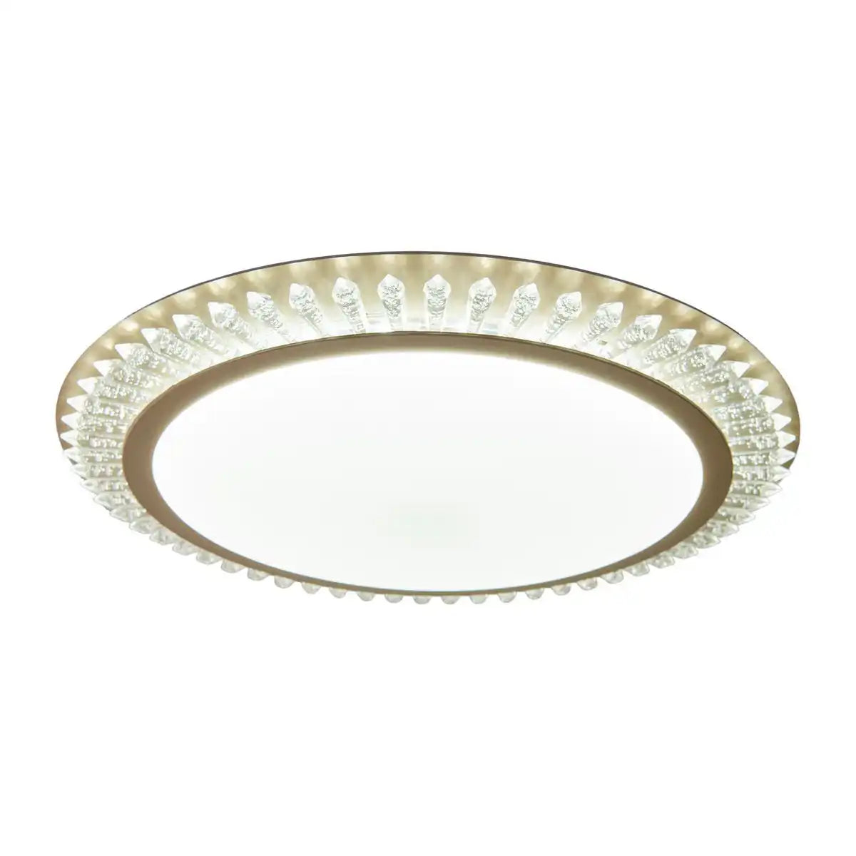 LED Deckenleuchte "MADISON" Ø 48 cm, viele Funktionen, aus Metall und Kunststoff , Gold, mit integrierten LEDs, Beleuchtung für Wohnräume oder Büro