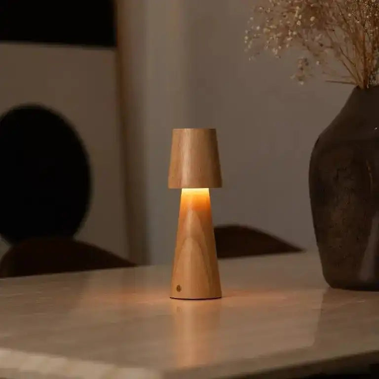 Lucas wiederaufladbare Tischlampe – kabellos, dimmbar und USB-C-Aufladung