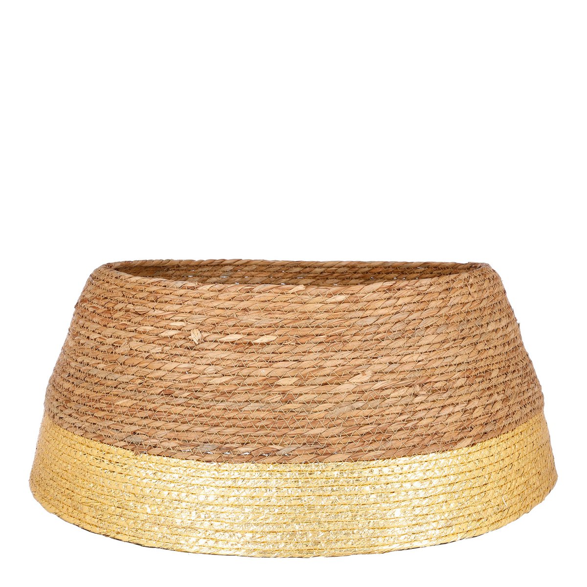 Weihnachtsbaumrock - H26 x Ø58 cm - Seegras - Gold