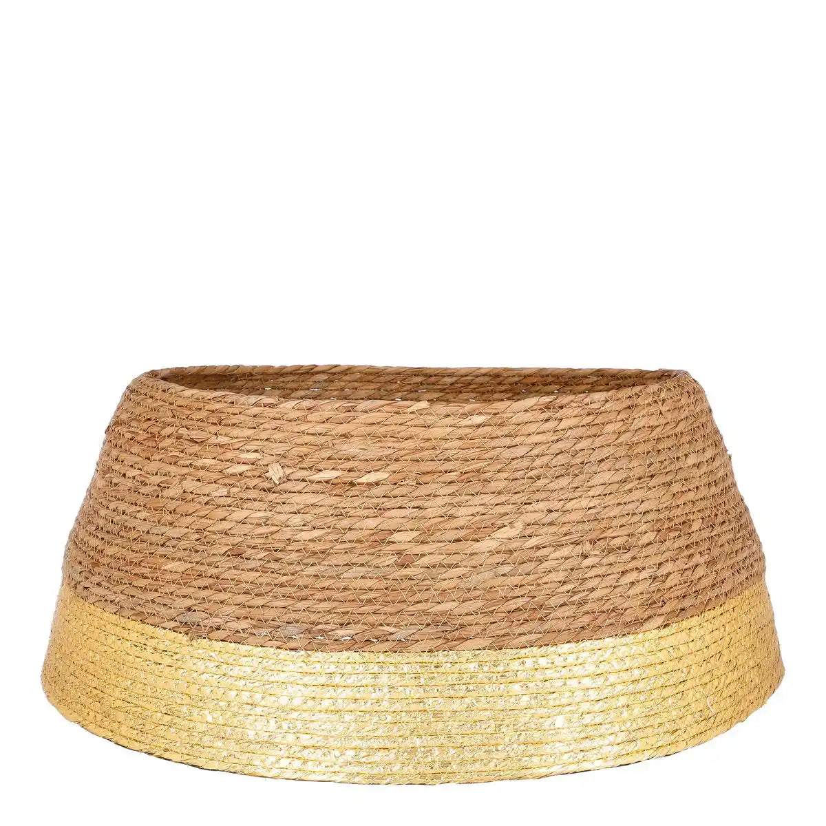 Weihnachtsbaumrock - H26 x Ø58 cm - Seegras - Gold