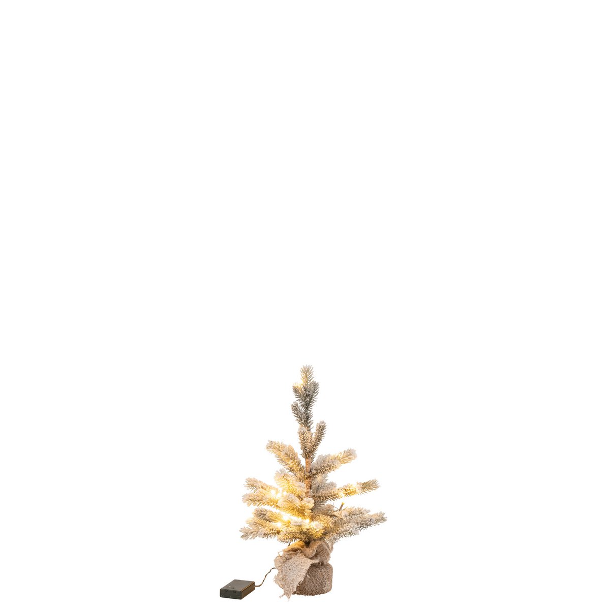 J-Line Weihnachtsbaum – Jute/Kunststoff – 50 cm – LED