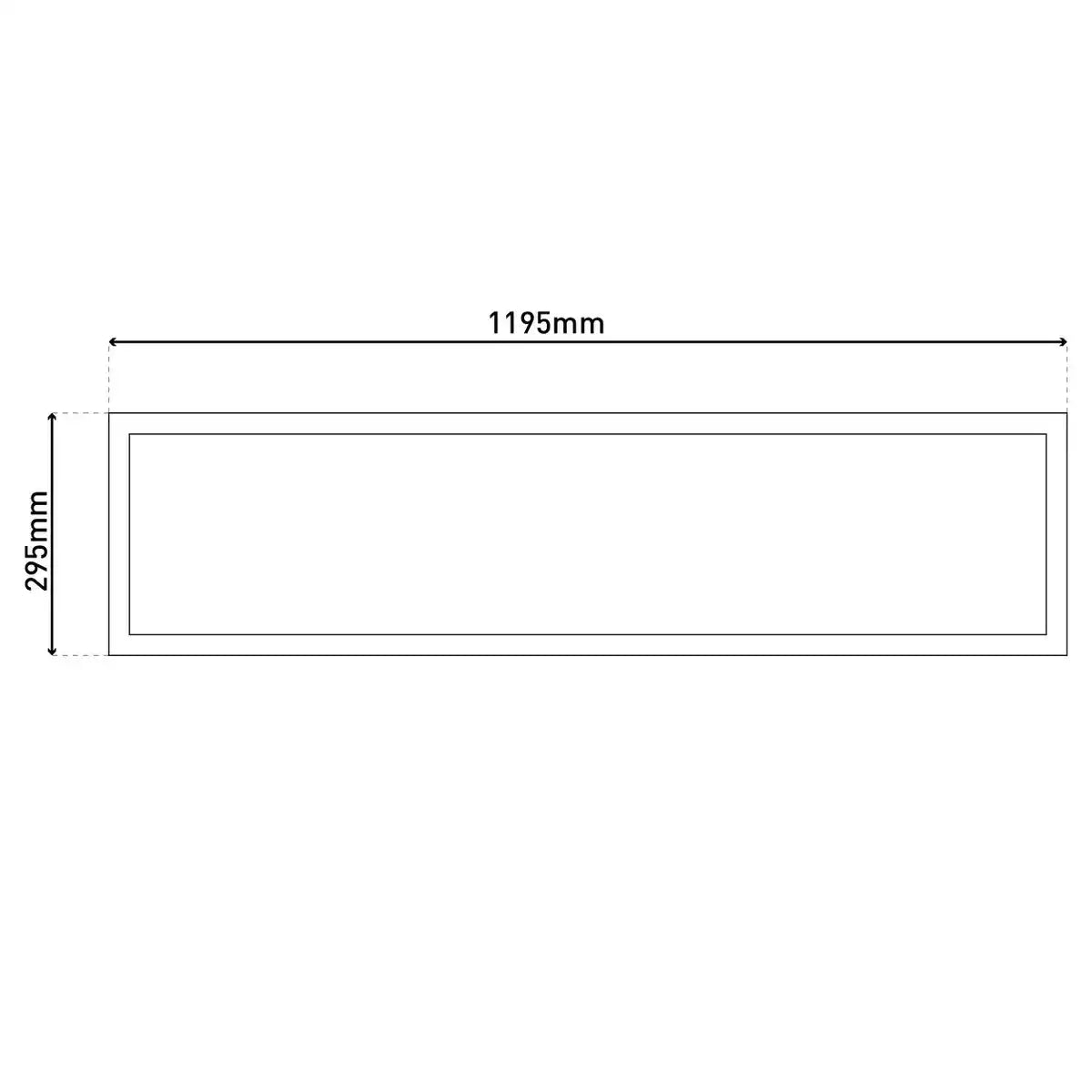 LED Panel-Deckenleuchte "NICO", funktionelle Deckenleuchte aus Metall und Kunststoff in weiß, mit festverbauten LED und vielen Funktionen, ideal für Büro, Praxis oder Werkstatt, ca. 119,5 cm lang