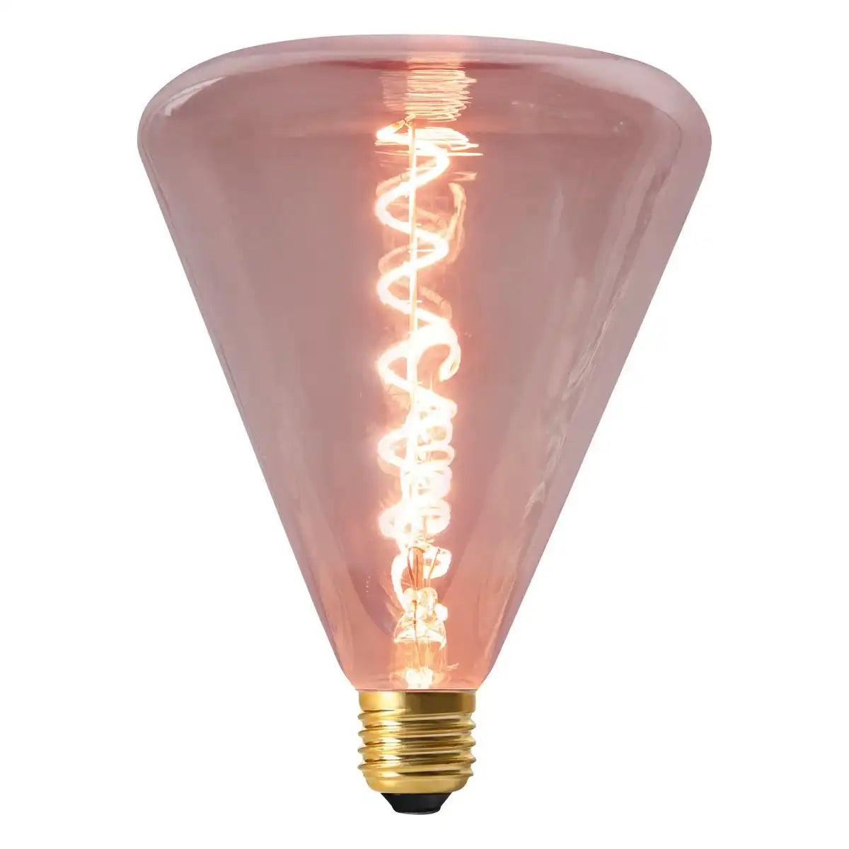 LED Leuchtmittel "DILLY" E27-Fassung 4 Watt Metall und Glas in Rot