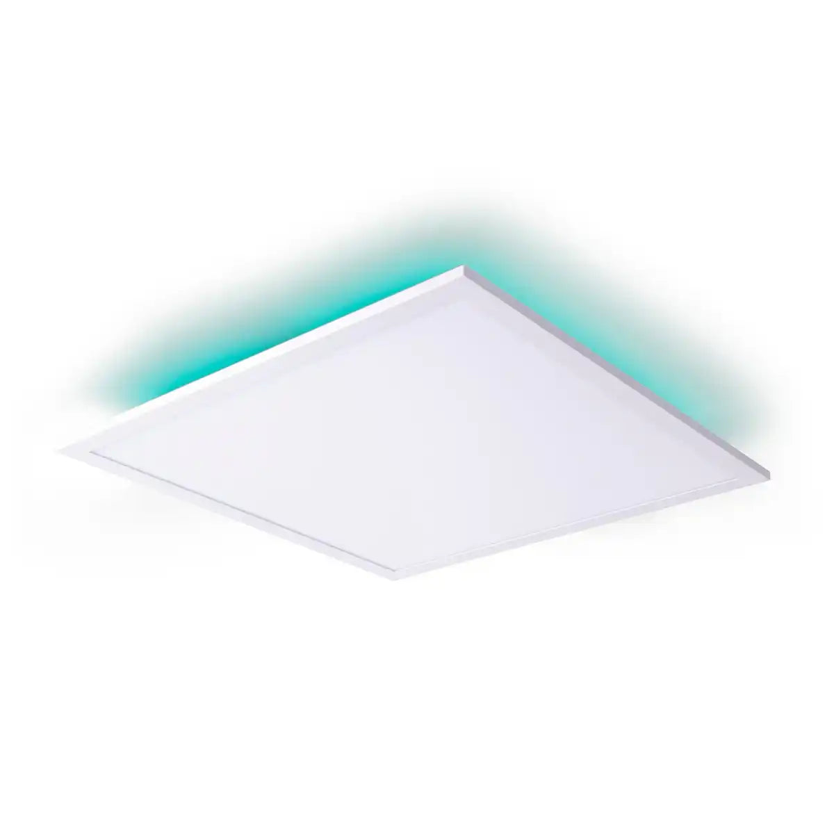 Smart Home LED Backlight Panel Seitenlänge 45 cm, viele Funktionen, Einbauleuchte aus Metall und Kunststoff, integrierte LEDs