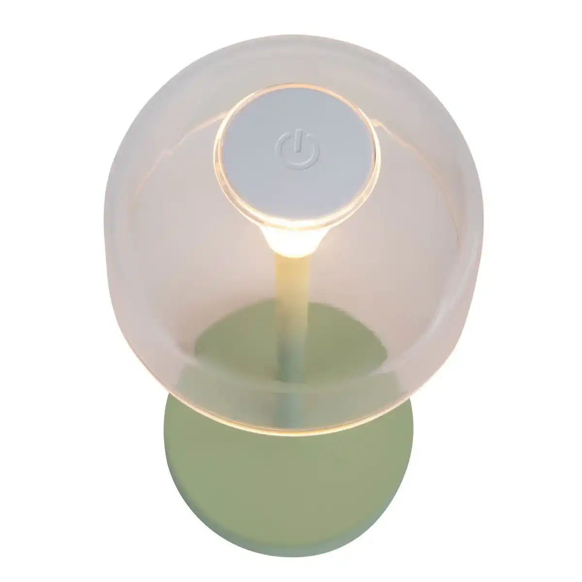 2-er Set LED-Akku-Tischleuchte "GOMBA" für Außen und Innen, aus Metall und Kunststoff in Mint , 18,5 cm hoch