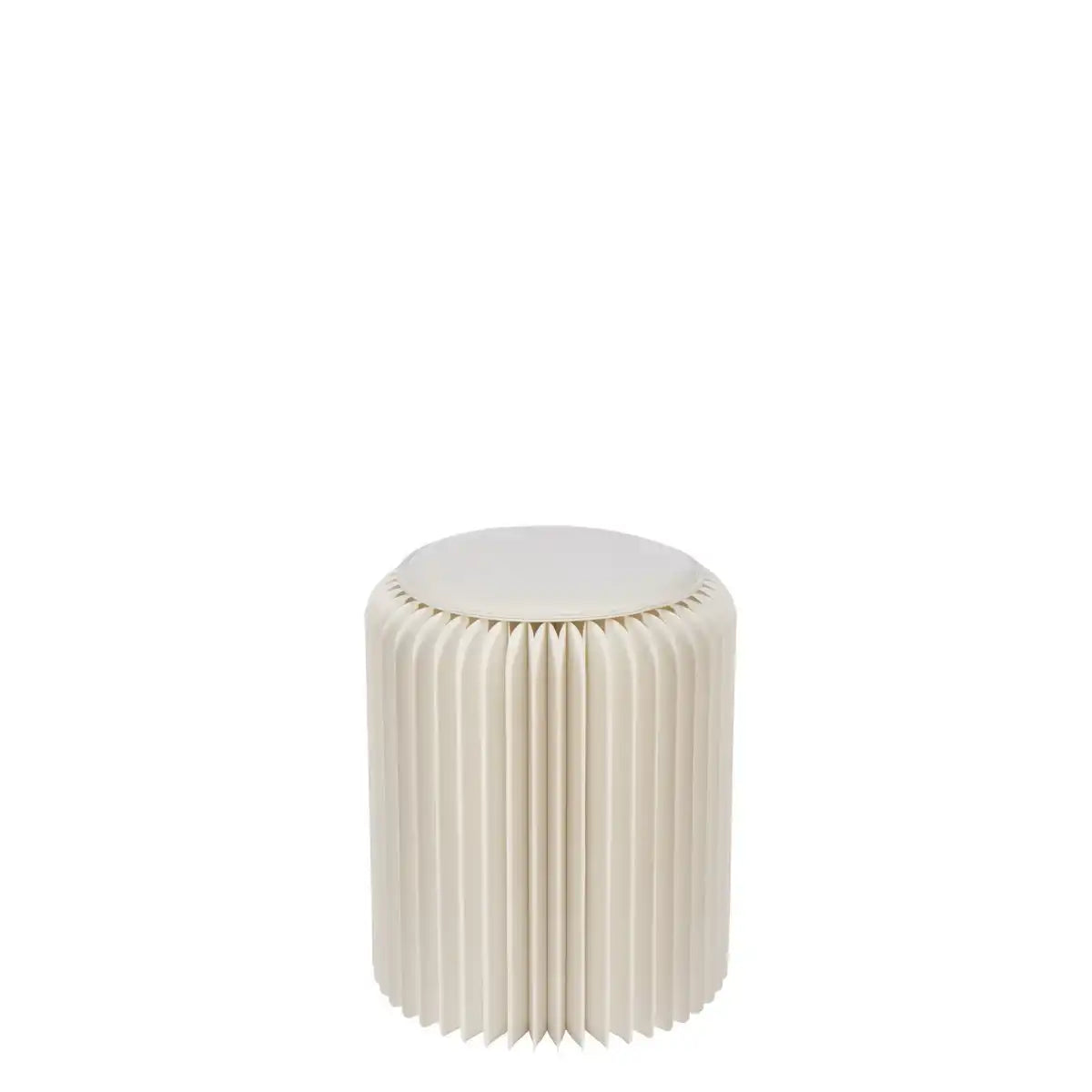 J-Line Pouf Fold Papier gebrochen weiß gebrochen