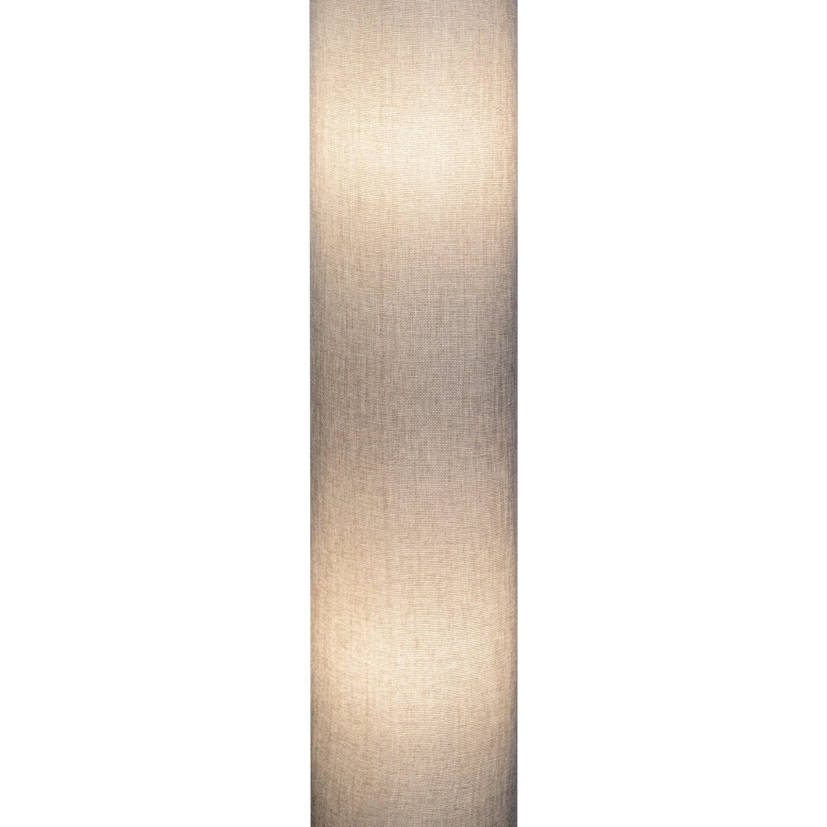 Stehleuchte "BEATE" grau aus Metall und einem Textilschirm in grau, E27-Fassung, Stehlampe für Esszimmer, Wohnzimmer, Diele oder Büro, ca. 110 cm hoch