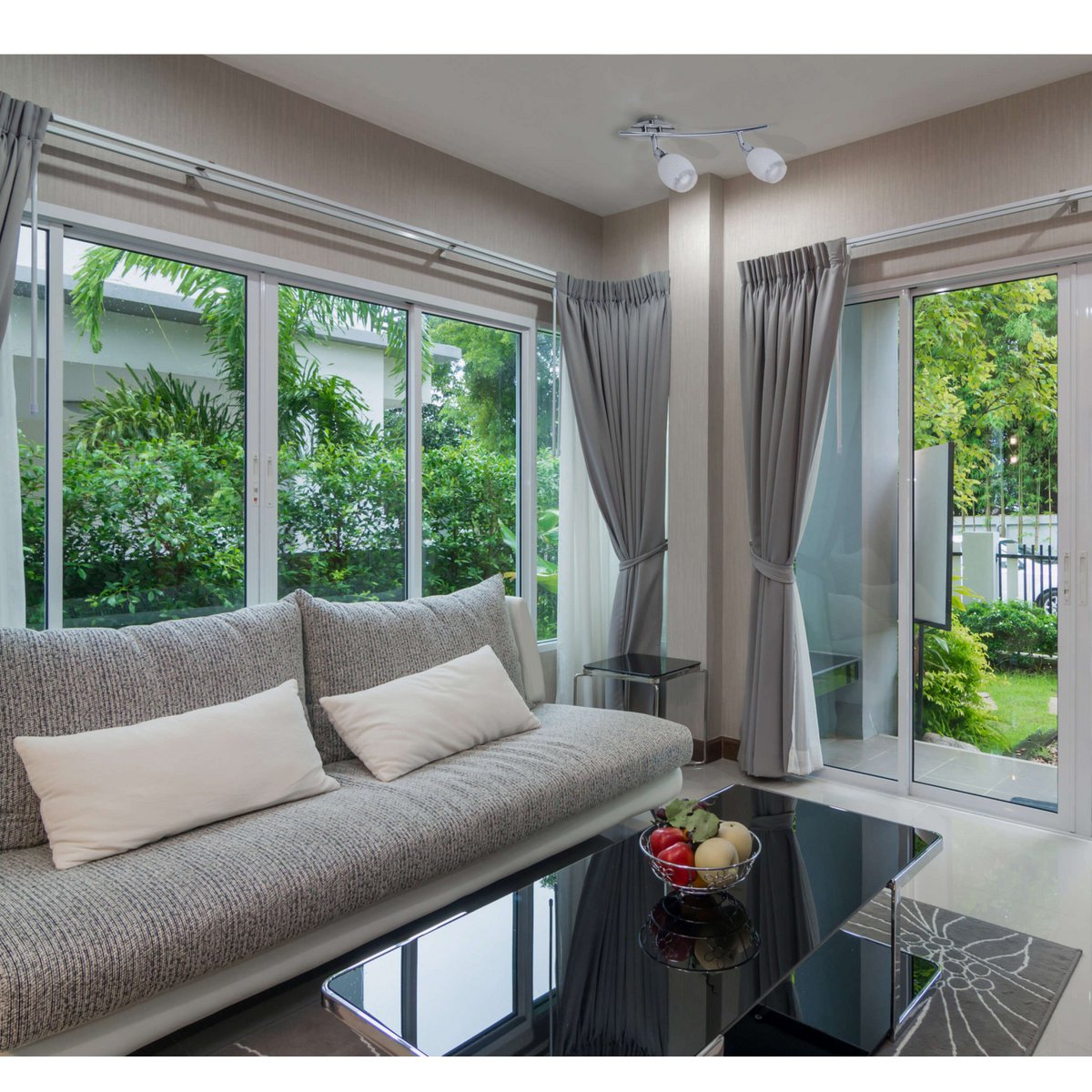 2er LED Wand- u. Deckenschiene "Rom"