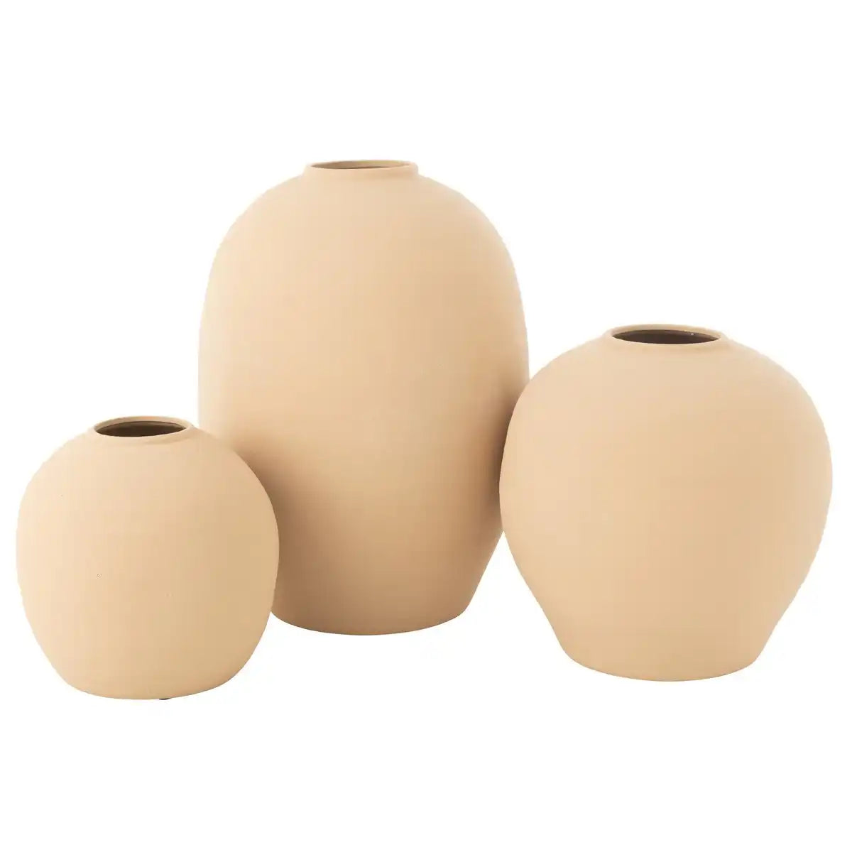 J -Line Vase Cassia Ovaal - Kermily - Beige - Ø 39 cm