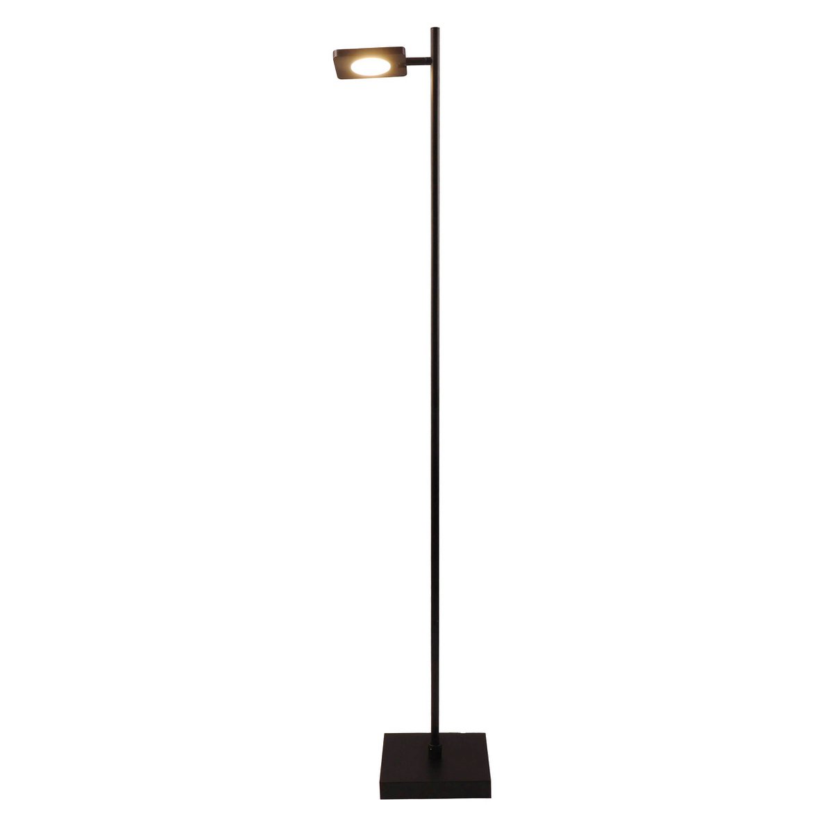 LED Akku-Stehleuchte "LUPA", 135 cm hoch, Aluminium schwarz und Kunststoff, integrierte LEDs, 2400 lm, dimmbar, CCT-Funktion, 3000-6500 K, RGB-Lichtwechsler