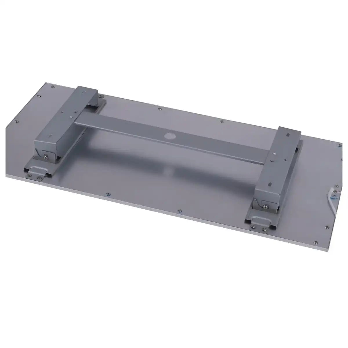LED Aufbaupanel "SORRISO", Aufbauleuchte aus Metall und Kunststoff in Weiß mit fest verbauten LEDs, 30 x 60 cm groß für Innenräume