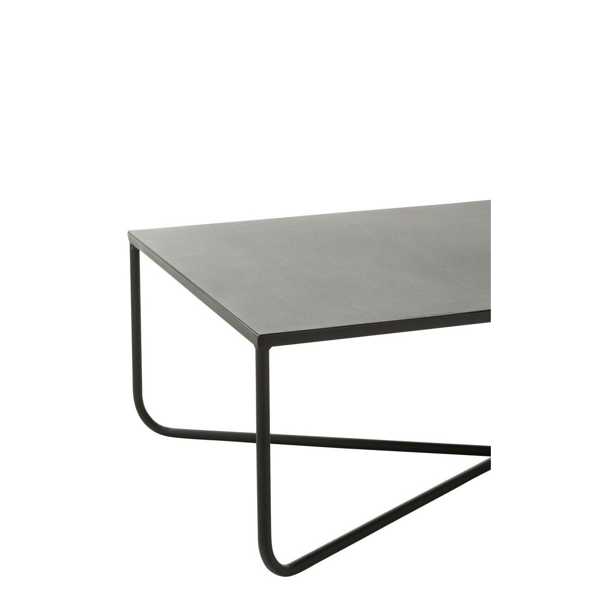 J-Line Couchtisch Cross Frame – Metall – Schwarz