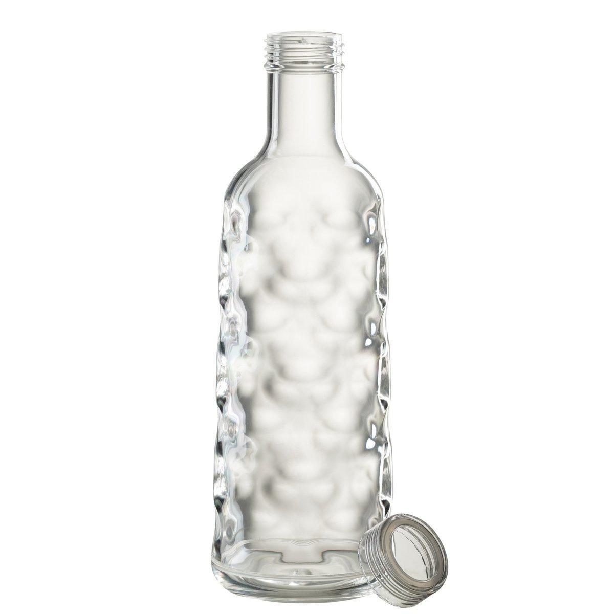 J-Line-Flasche Hammered in Geschenkbox – Kunststoff – transparent