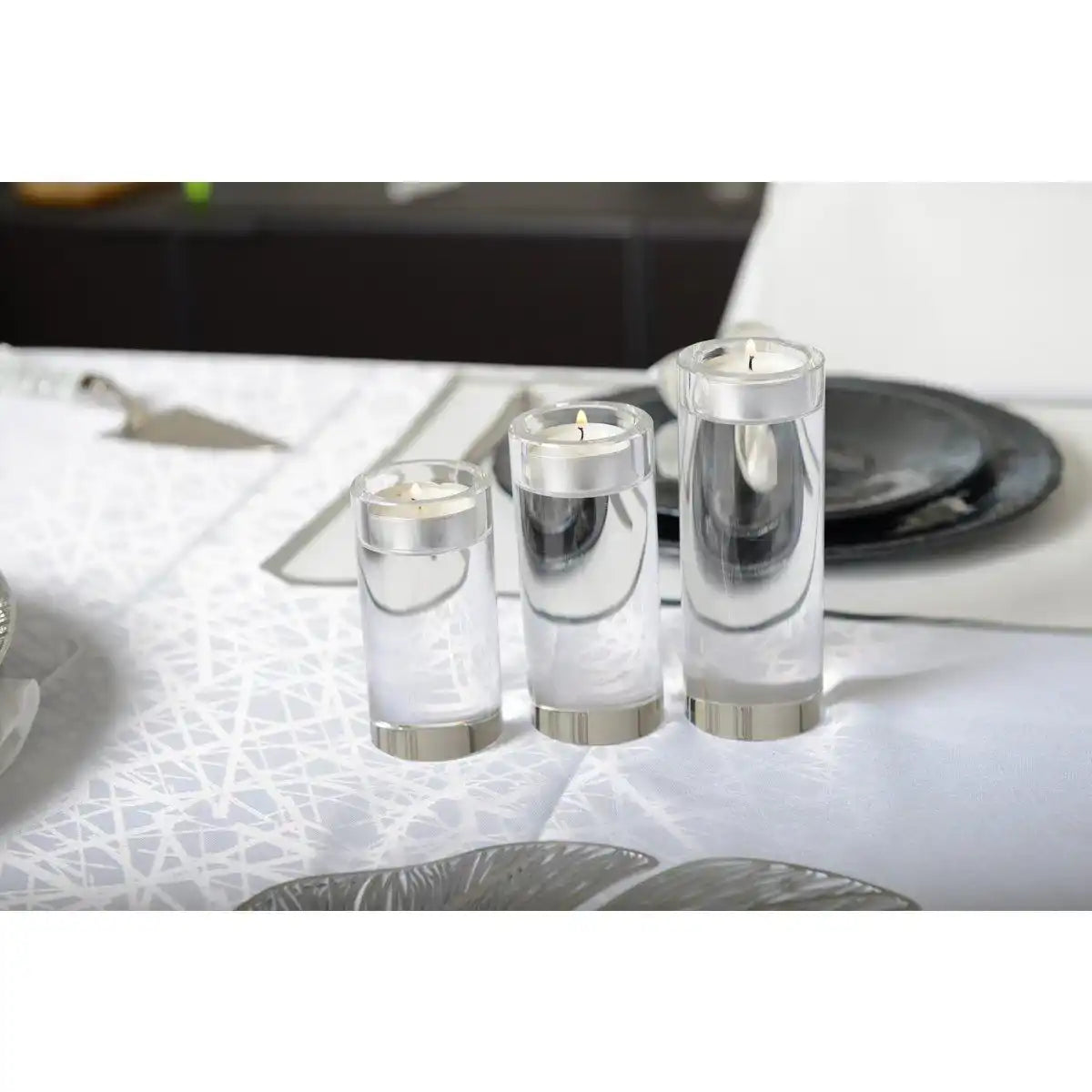 12 CM RUNDGLASKERZENHALTER - HomeDesign Knaus